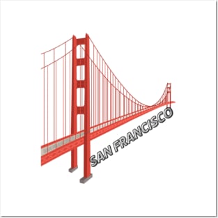 San Francisco Golden Gate Bridge T-shirt Posters and Art